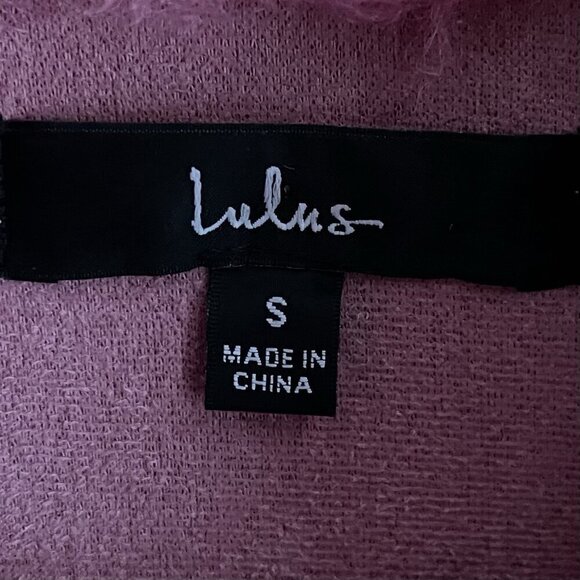 Lulus Pink Faux Fur Teddy Coat Small Y2K Soft Girl 90s Dopamine Pastel Goth Boho - Picture 6 of 8